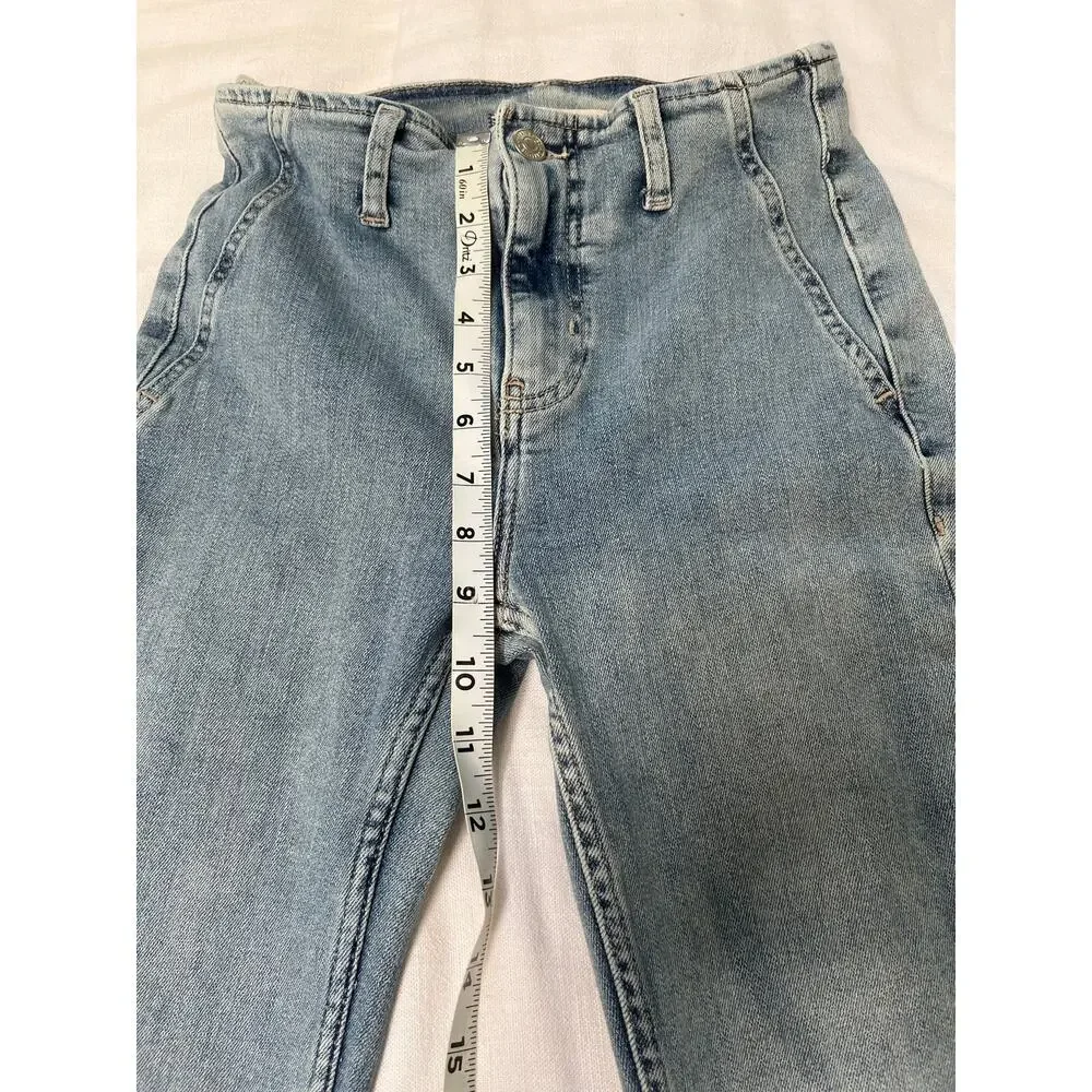 Free People We the free Denim level slit slim flare jeans Size 26